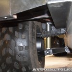 Прицеп на шинах низкого давления Авторос на выставке Вездеход 2013 подвеска