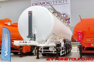 Полуприцеп для сыпучих грузов Сеспель SB4U53 на выставке Демострой 2018