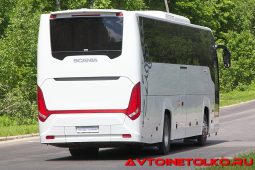 Автобус Scania Touring на презентации в Дмитрове
